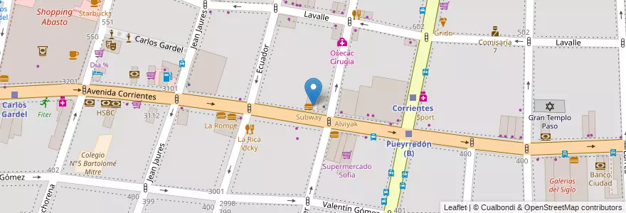 Mapa de ubicacion de Instituto Superior Bermejo, Balvanera en アルゼンチン, Ciudad Autónoma De Buenos Aires, Comuna 3, ブエノスアイレス.