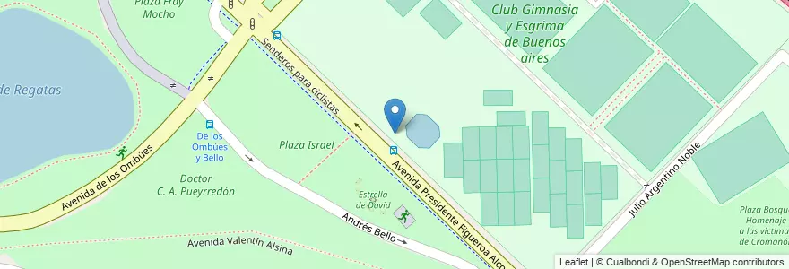 Mapa de ubicacion de Instituto Superior de Arbitraje, Palermo en Аргентина, Буэнос-Айрес, Буэнос-Айрес, Comuna 14.