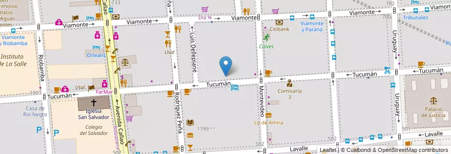 Mapa de ubicacion de Instituto Superior de ASIMRA, San Nicolas en 阿根廷, Ciudad Autónoma De Buenos Aires, 布宜诺斯艾利斯.