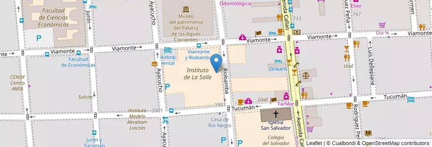 Mapa de ubicacion de Instituto Superior de Educación para la Salud y el Derecho, Balvanera en Argentinië, Ciudad Autónoma De Buenos Aires, Comuna 3, Buenos Aires.