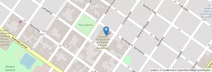 Mapa de ubicacion de Instituto Superior De Formación Docente 125 Nicolás Avellaneda en Argentina, Buenos Aires, Partido De Rojas, Rojas.