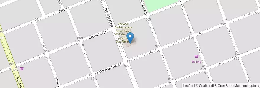 Mapa de ubicacion de Instituto Superior De Formacion Docente Nº 149 en Argentina, Provincia Di Buenos Aires, Partido De Carlos Casares, Carlos Casares.
