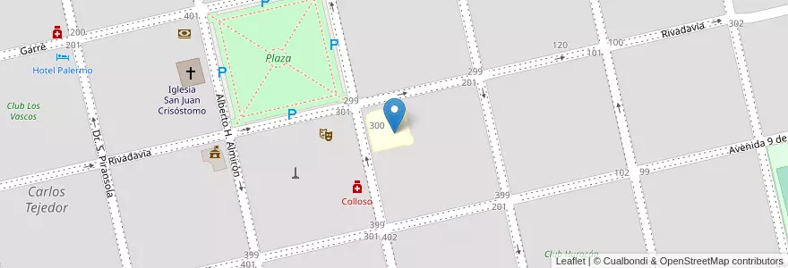 Mapa de ubicacion de Instituto Superior De Formación Docente Nº 61 en Argentina, Buenos Aires, Partido De Carlos Tejedor, Carlos Tejedor, Carlos Tejedor.