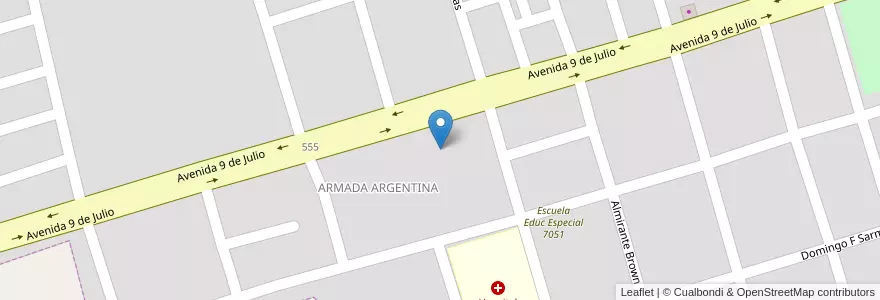 Mapa de ubicacion de Instituto Superior De Formacion Docente Rural America Latina en Argentina, Salta, General San Martín, Municipio De Profesor Salvador Mazza, Profesor Salvador Mazza.