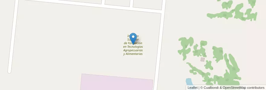 Mapa de ubicacion de Instituto Superior de Formación en Tecnologías Agropecuarias y Alimentarias en アルゼンチン, ミシオネス州, Departamento Candelaria, Municipio De Candelaria.