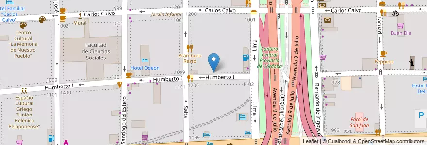 Mapa de ubicacion de Instituto Superior de Formación Integral, Constitucion en الأرجنتين, Ciudad Autónoma De Buenos Aires, Comuna 1, Buenos Aires.