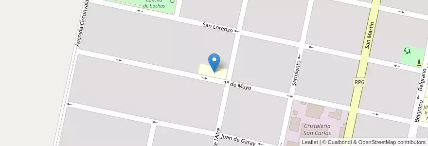 Mapa de ubicacion de Instituto Superior de Profesorado N60 en Аргентина, Санта-Фе, Departamento Las Colonias, San Carlos Centro, San Carlos Centro.