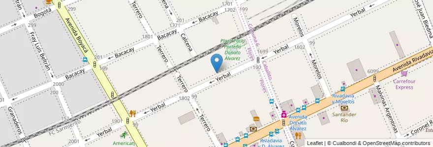 Mapa de ubicacion de Instituto Superior de Psicologia Social, Flores en アルゼンチン, Ciudad Autónoma De Buenos Aires, Comuna 7, ブエノスアイレス.