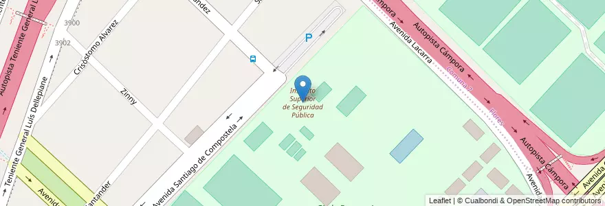 Mapa de ubicacion de Instituto Superior de Seguridad Pública, Parque Avellaneda en アルゼンチン, Ciudad Autónoma De Buenos Aires, Comuna 9, ブエノスアイレス.