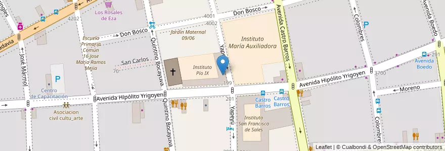 Mapa de ubicacion de Instituto Superior del Prof. Don Bosco, Almagro en Argentine, Ciudad Autónoma De Buenos Aires, Comuna 5, Buenos Aires.