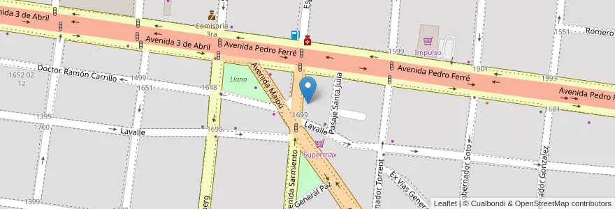 Mapa de ubicacion de Instituto Superior Del Profesorado en Arjantin, Corrientes, Departamento Capital, Corrientes, Corrientes.