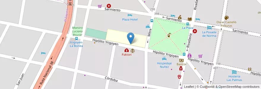 Mapa de ubicacion de Instituto Superior Dr. Bernardo Houssay en 아르헨티나, Córdoba, Departamento Punilla, Pedanía Dolores, Municipio De Capilla Del Monte, Capilla Del Monte.