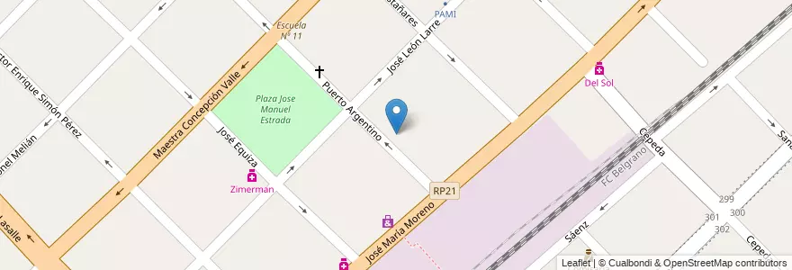 Mapa de ubicacion de Instituto Superior Tecnològico Blaise Pascal en Argentine, Province De Buenos Aires, Partido De La Matanza, González Catán.