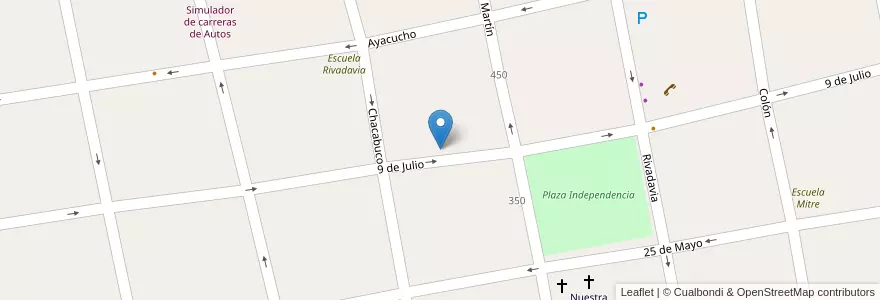 Mapa de ubicacion de instituto suyai en 阿根廷, San Luis, Juan Martín De Pueyrredón, Municipio De San Luis, San Luis.
