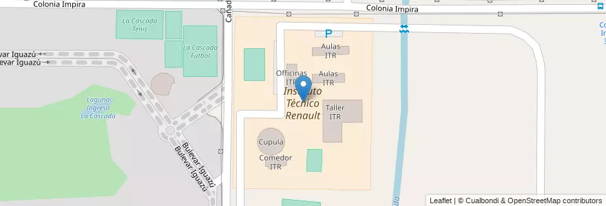 Mapa de ubicacion de Instituto Técnico Renault en Arjantin, Córdoba, Departamento Capital, Pedanía Capital, Córdoba, Municipio De Córdoba.
