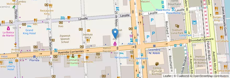 Mapa de ubicacion de Instituto Tecnológico de Buenos Aires - Posgrado, San Nicolas en Argentine, Ciudad Autónoma De Buenos Aires, Comuna 1, Buenos Aires.