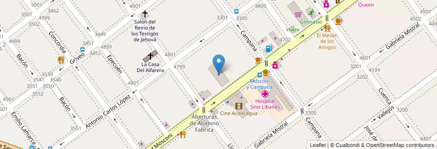 Mapa de ubicacion de Instituto Tecnológico de Capacitación Automotriz, Villa Devoto en アルゼンチン, Ciudad Autónoma De Buenos Aires, ブエノスアイレス, Comuna 11.