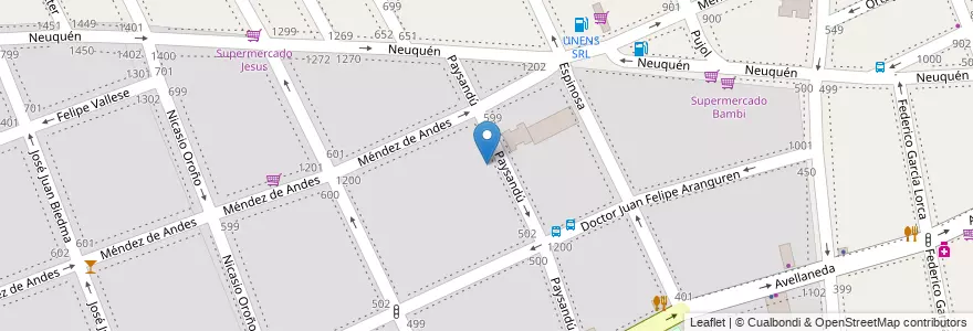 Mapa de ubicacion de Instituto Traso, Caballito en アルゼンチン, Ciudad Autónoma De Buenos Aires, ブエノスアイレス, Comuna 6.