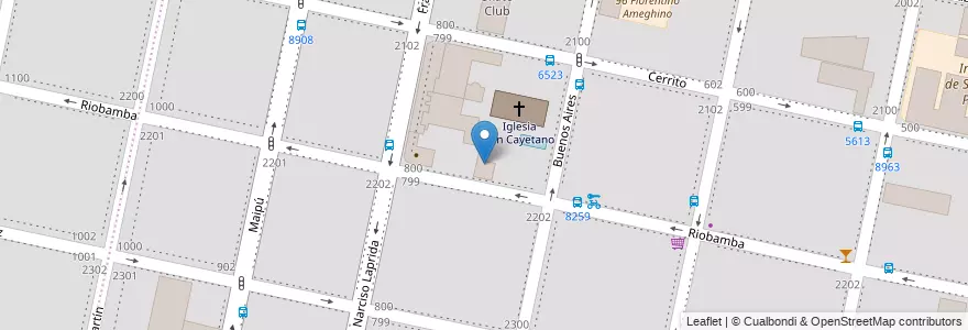 Mapa de ubicacion de Instituto Universitario Italiano de Rosario en Argentina, Santa Fe, Departamento Rosario, Municipio De Rosario, Rosario.