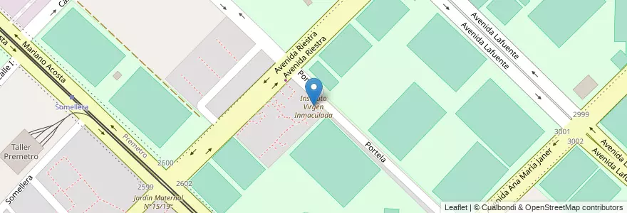 Mapa de ubicacion de Instituto Virgen Inmaculada, Villa Soldati en 阿根廷, Ciudad Autónoma De Buenos Aires, 布宜诺斯艾利斯, Comuna 8.