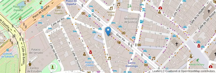 Mapa de ubicacion de Instituto Vox (FP) en إسبانيا, منطقة مدريد, منطقة مدريد, Área Metropolitana De Madrid Y Corredor Del Henares, مدريد.