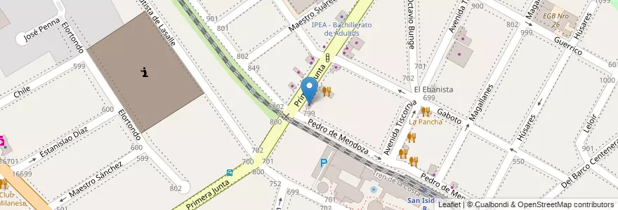 Mapa de ubicacion de Instituto Vydra en 阿根廷, 布宜诺斯艾利斯省, Partido De San Isidro, San Isidro.