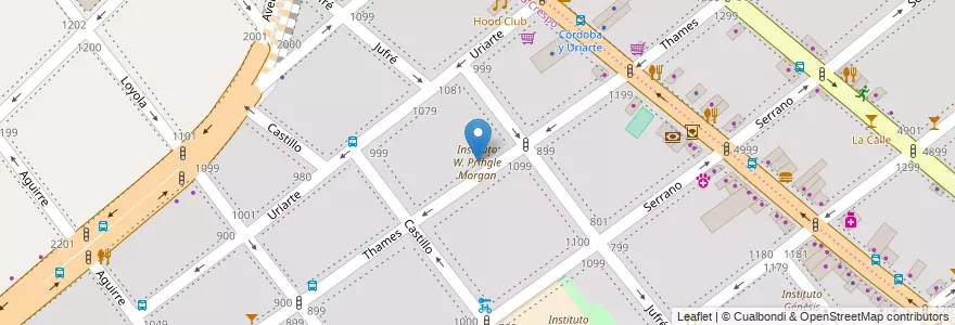 Mapa de ubicacion de Instituto W. Pringle Morgan, Villa Crespo en الأرجنتين, Ciudad Autónoma De Buenos Aires, Buenos Aires, Comuna 15.