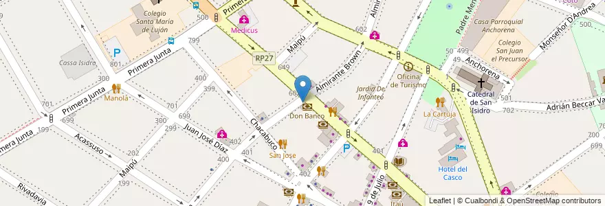 Mapa de ubicacion de Integral Estudio en アルゼンチン, ブエノスアイレス州, Partido De San Isidro, San Isidro.