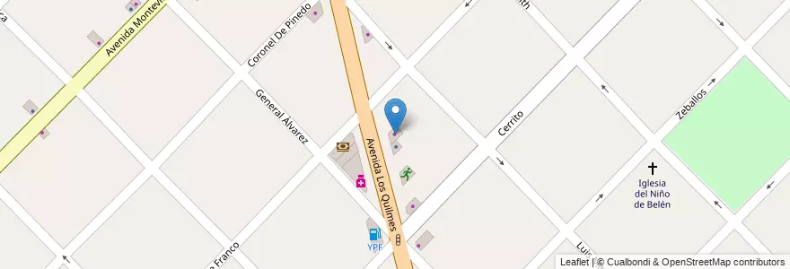 Mapa de ubicacion de Inter Design en アルゼンチン, ブエノスアイレス州, Partido De Quilmes, Bernal.
