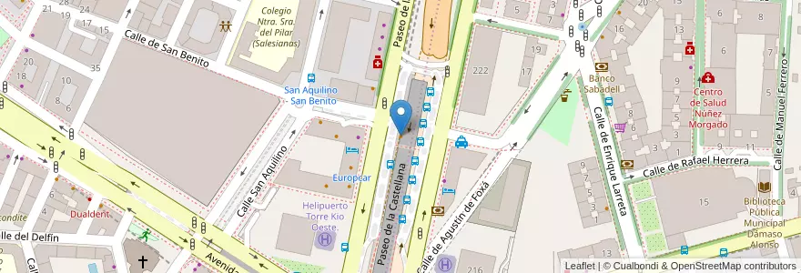 Mapa de ubicacion de Intercambiador en 스페인, Comunidad De Madrid, Comunidad De Madrid, Área Metropolitana De Madrid Y Corredor Del Henares, 마드리드.
