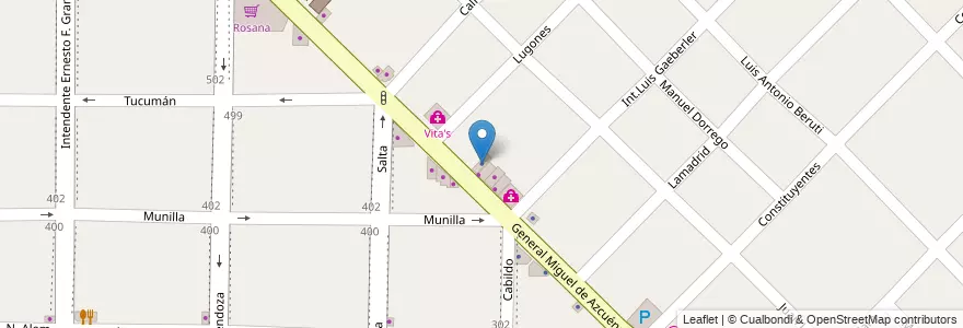 Mapa de ubicacion de Interliving en Arjantin, Buenos Aires, Partido De Morón, Morón.