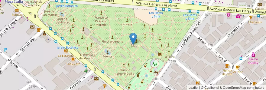 Mapa de ubicacion de Invernáculo N°2 (Reproducción), Palermo en アルゼンチン, Ciudad Autónoma De Buenos Aires, ブエノスアイレス, Comuna 14.