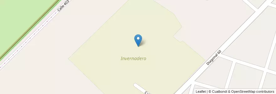 Mapa de ubicacion de Invernadero, Villa Elisa en アルゼンチン, ブエノスアイレス州, Partido De La Plata, Villa Elisa.