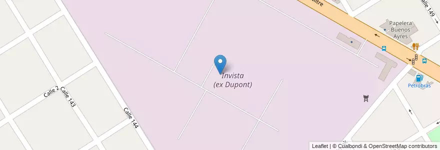 Mapa de ubicacion de Invista (ex Dupont) en 阿根廷, 布宜诺斯艾利斯省, Partido De Berazategui, Berazategui.