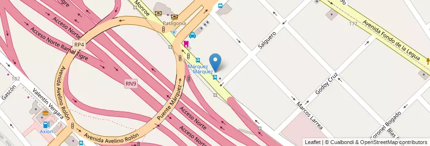 Mapa de ubicacion de Iofa en Argentinië, Buenos Aires, Partido De San Isidro, Boulogne Sur Mer.