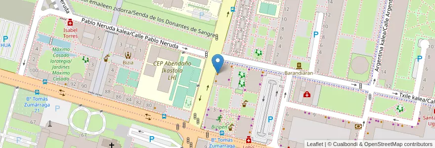 Mapa de ubicacion de Iokine's Coffee Shop en إسبانيا, إقليم الباسك, Araba/Álava, Gasteizko Kuadrilla/Cuadrilla De Vitoria, Vitoria-Gasteiz.
