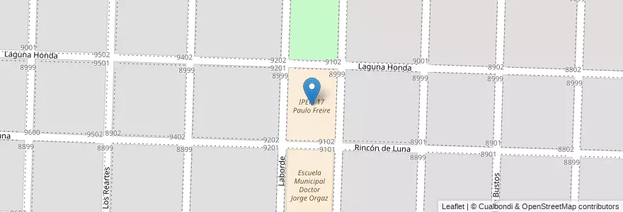 Mapa de ubicacion de IPEM 17 Paulo Freire en 阿根廷, Córdoba, Municipio De Saldán, Departamento Capital, Pedanía Capital, Córdoba.