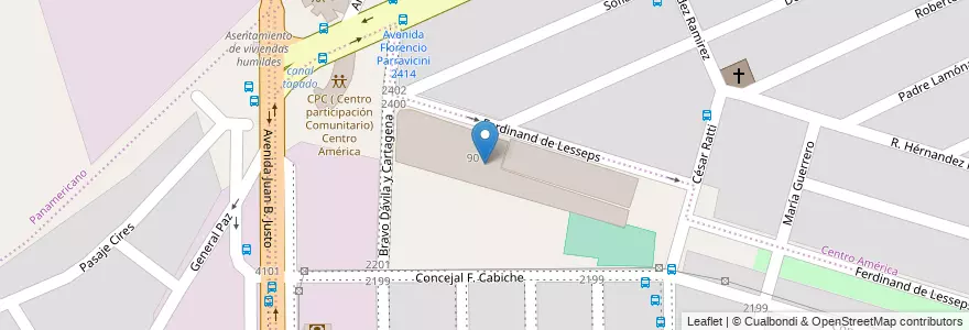 Mapa de ubicacion de I.P.E.M. Nº 204 Ing. Alberto E. Lucchini en Argentinië, Córdoba, Departamento Capital, Pedanía Capital, Córdoba, Municipio De Córdoba.