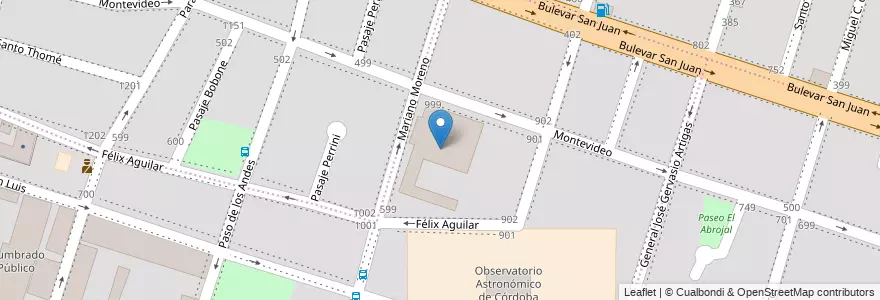 Mapa de ubicacion de IPET N° 249 " NICOLAS COPERNICO " High School en الأرجنتين, Córdoba, Departamento Capital, Pedanía Capital, Córdoba, Municipio De Córdoba.