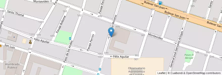 Mapa de ubicacion de IPET N° 249 " NICOLAS COPERNICO " en Argentinië, Córdoba, Departamento Capital, Pedanía Capital, Córdoba, Municipio De Córdoba.