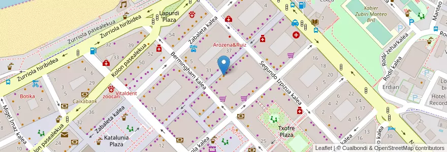 Mapa de ubicacion de Ipotx en İspanya, Bask Bölgesi, Gipuzkoa, Donostialdea, Donostia/San Sebastián.