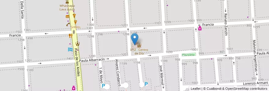 Mapa de ubicacion de IPSI PE-44 en Argentina, Cile, Mendoza, Godoy Cruz, Departamento Godoy Cruz, Distrito Ciudad De Godoy Cruz.