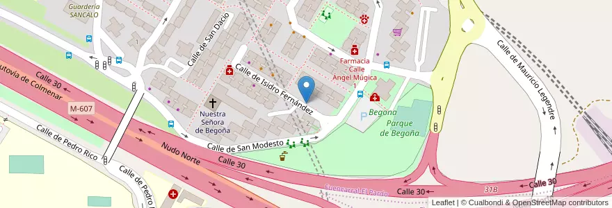Mapa de ubicacion de ISIDRO FERNANDEZ, CALLE, DE,6 en Spagna, Comunidad De Madrid, Comunidad De Madrid, Área Metropolitana De Madrid Y Corredor Del Henares, Madrid.