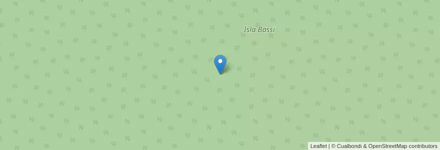 Mapa de ubicacion de Isla Bassi en 阿根廷, 恩特雷里奥斯省, Departamento Uruguay, Distrito Potrero.