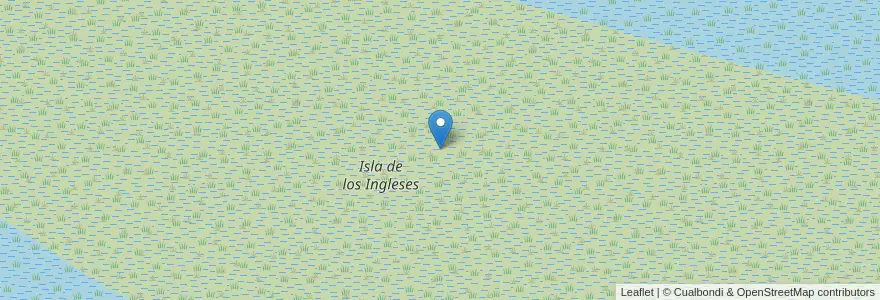 Mapa de ubicacion de Isla de los Ingleses en アルゼンチン, エントレ・リオス州, Departamento Gualeguay, Distrito Islas.