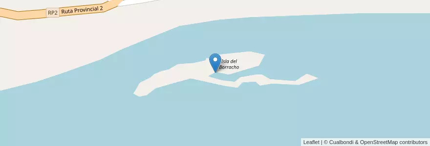 Mapa de ubicacion de Isla del Borracho en 阿根廷, Misiones, Departamento Oberá, Municipio De Campo Ramón.