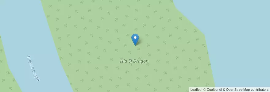 Mapa de ubicacion de Isla El Dragón en 阿根廷, 恩特雷里奥斯省, Departamento Uruguay, Distrito Tala.