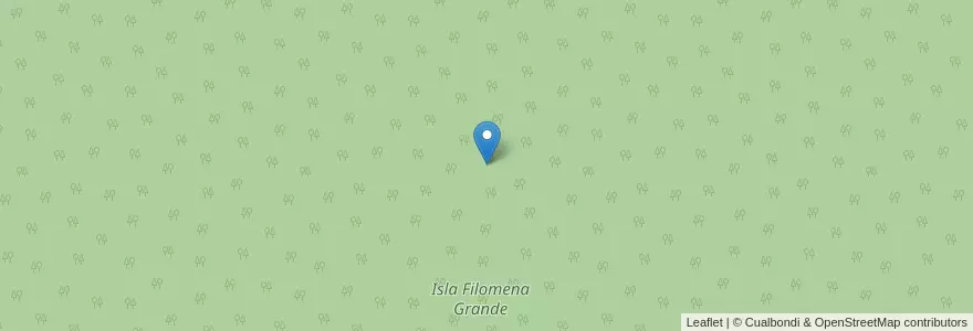 Mapa de ubicacion de Isla Filomena Grande en アルゼンチン, エントレ・リオス州, Departamento Uruguay, Distrito Potrero.