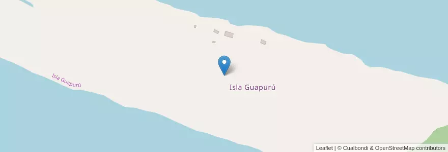 Mapa de ubicacion de Isla Guapurú en Isla Guapurú.