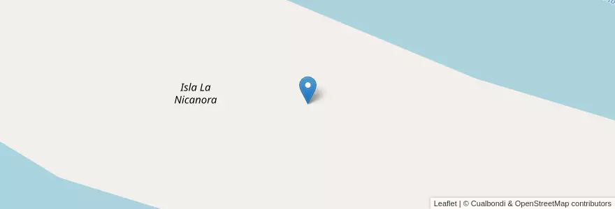 Mapa de ubicacion de Isla La Nicanora en Argentina, Wilayah Entre Ríos, Departamento Gualeguay, Distrito Islas.